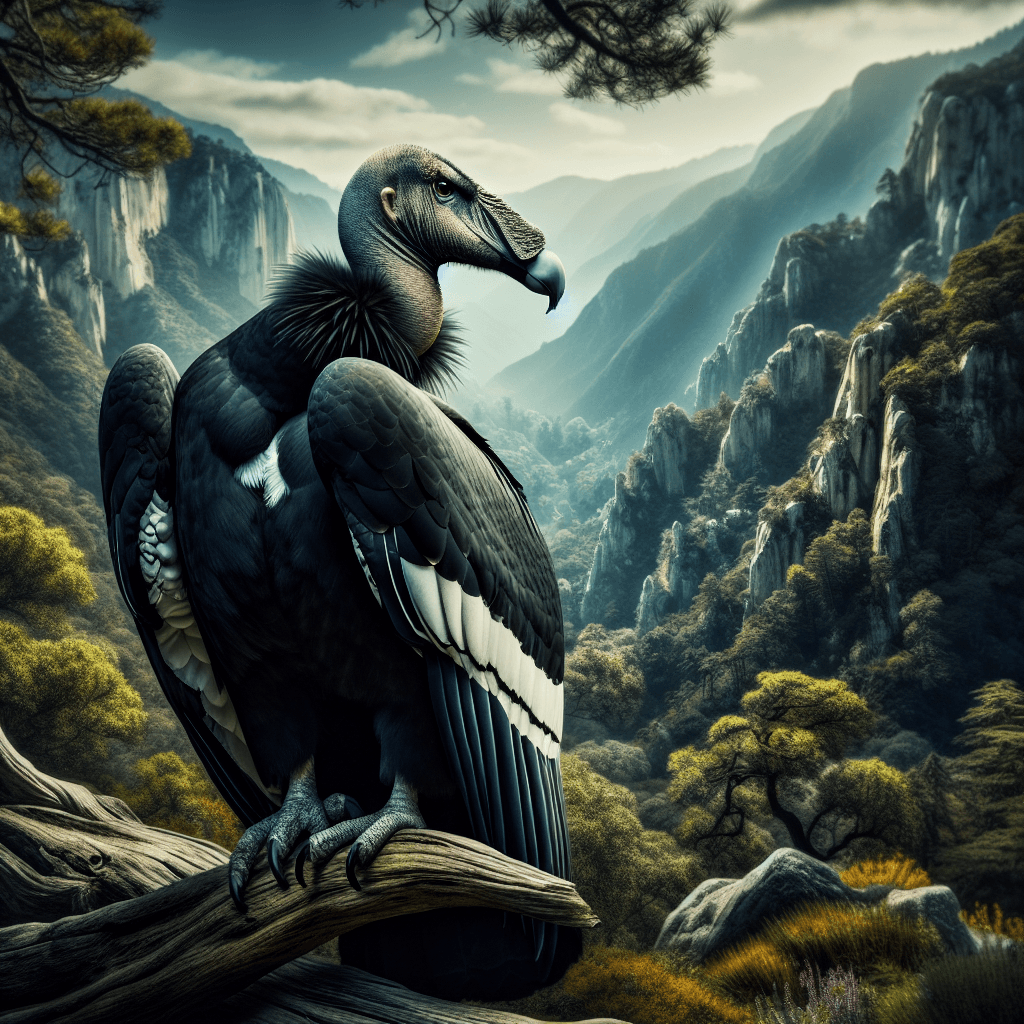 California Condor showing distinctive features
