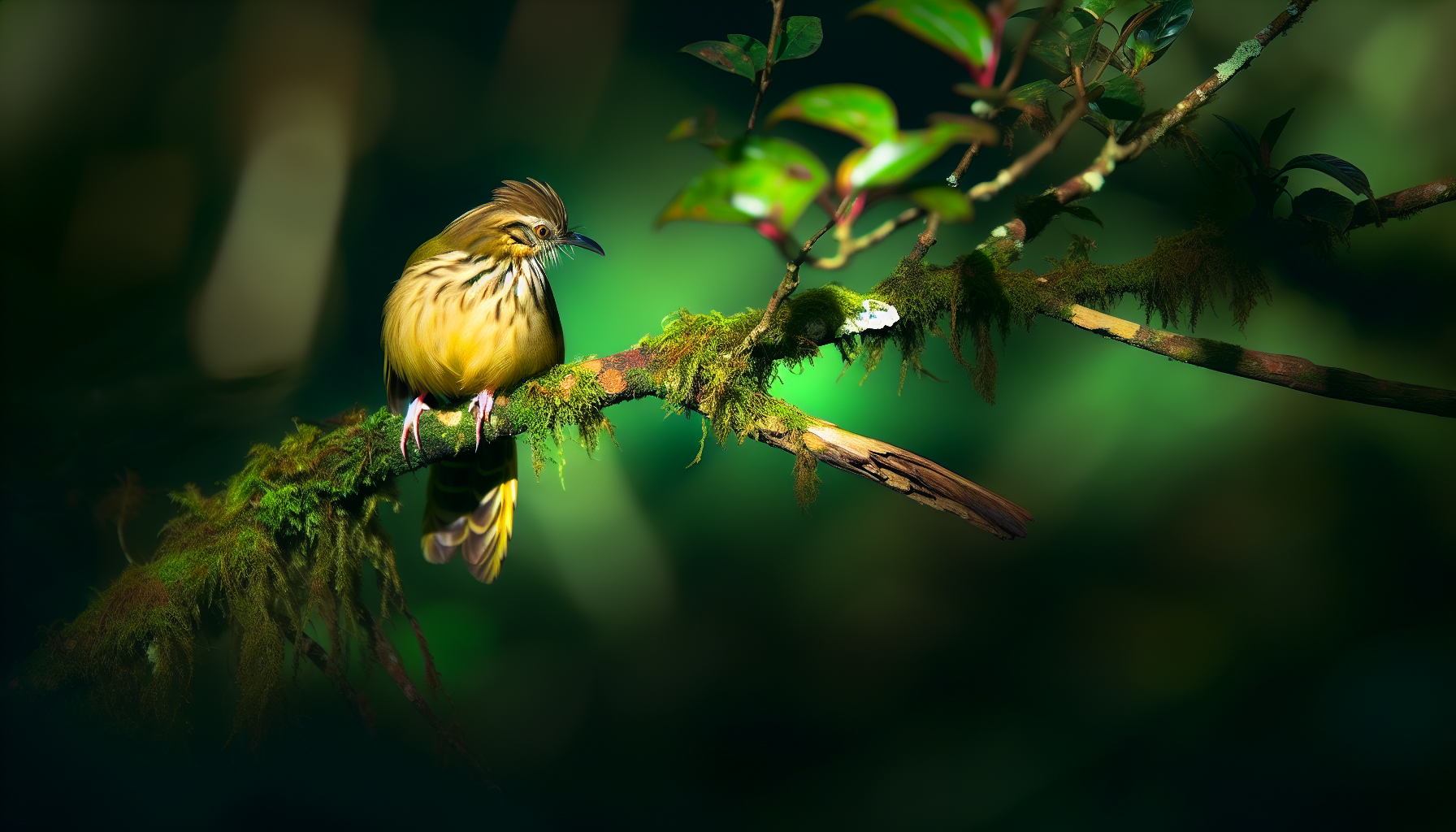 Bird in natural habitat - AI generated illustration for article about Essential Gear for Beginning Birdwatchers: Your Complete Starter Guide