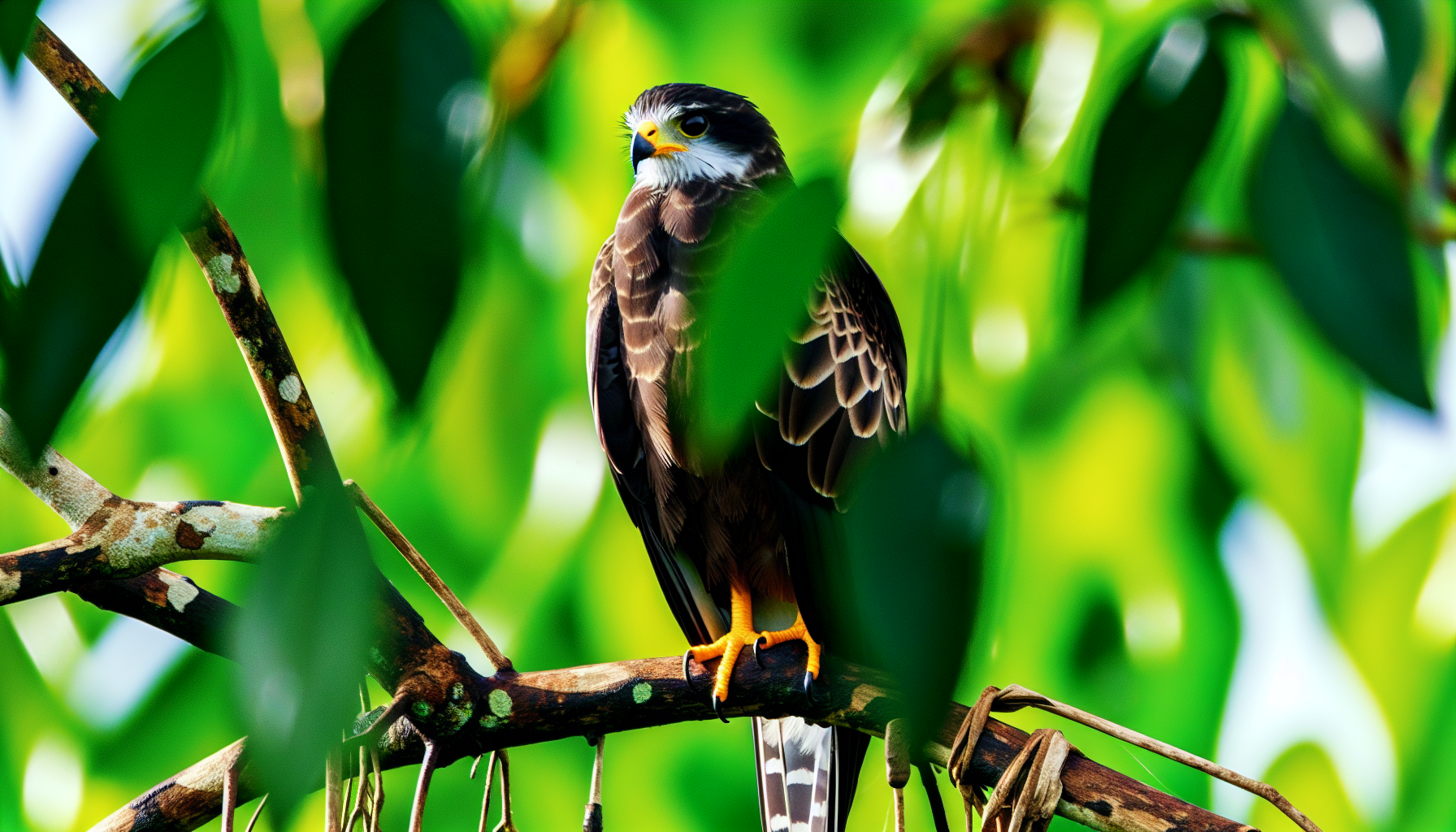 snail kite in natural habitat - AI generated illustration for article about Snail Kites Face Population Crash as Climate Extremes Disrupt Food Webs